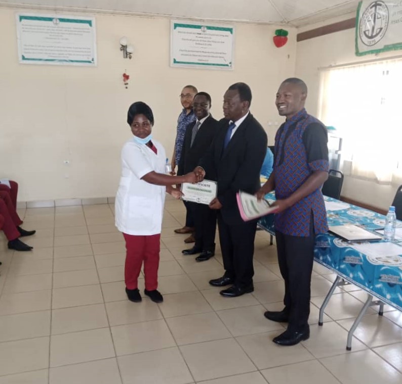 Receiving the valuable Physiotherapy Certificate