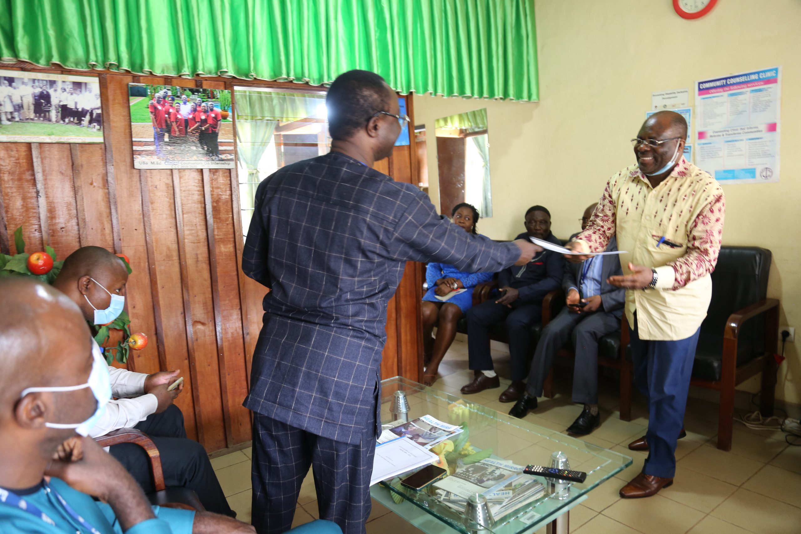 The CAF receives handover notes from the Outgoing Director of CCC,CECPES