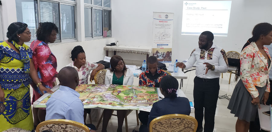 Participants review Diabetes Educative charts