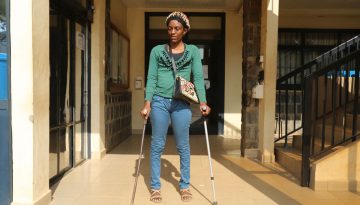 Teke Catherine steps into our office (CBC Health Services) in need of assistance