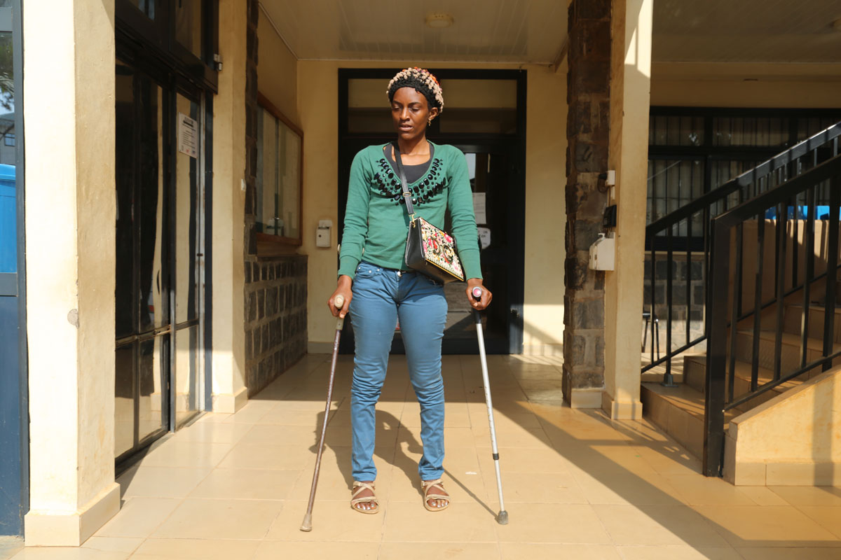 Teke Catherine steps into our office (CBC Health Services) in need of assistance