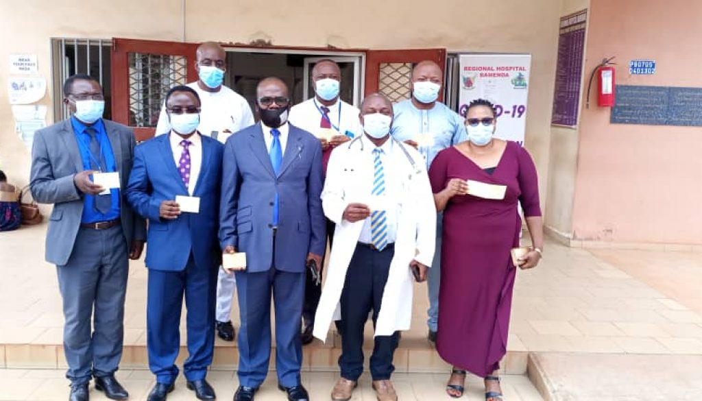 CBC led team in Bamenda after taking COVID-19 vaccine