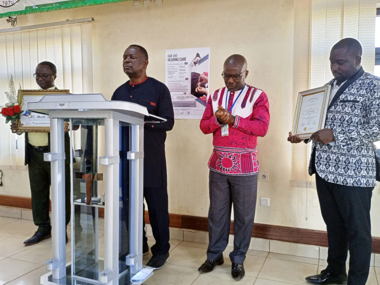 CBC Health Services tend awards to God for sustaining the service