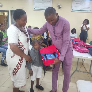 Pastor Derrick, the donor encourages parents of the children with disabilities to be steadfast in the Lord as they take care of the children.