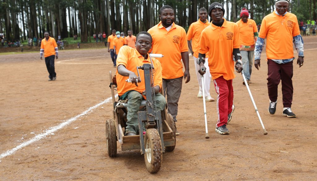 Persons with disabilities actively participate in the inclusive sports for health tournament