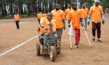 Persons with disabilities actively participate in the inclusive sports for health tournament