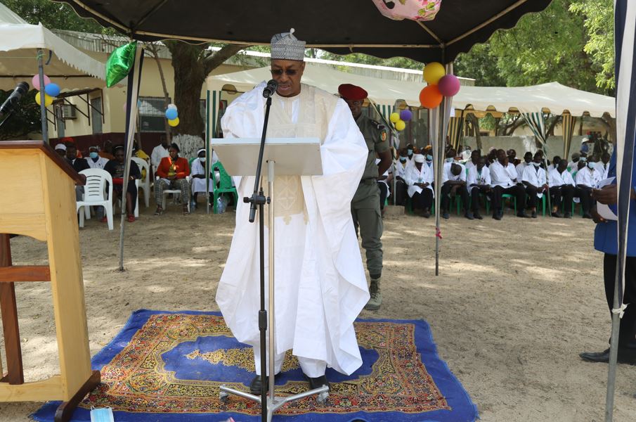 Far North Governor delivering his speech during the dedication