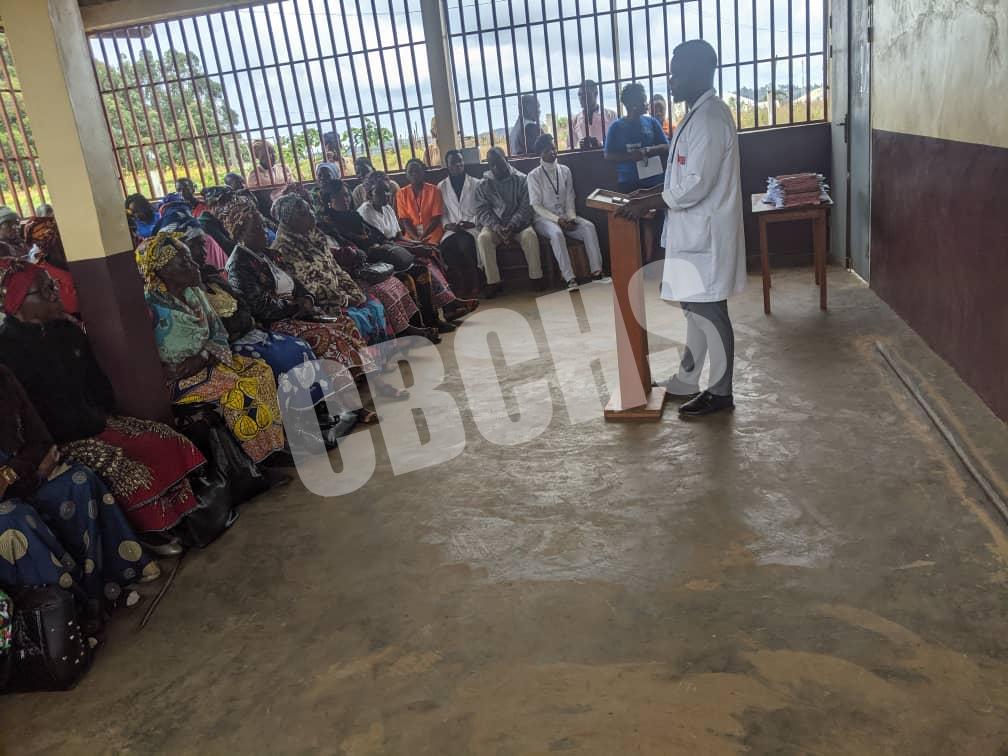 Encouragement to clients by the CMO Ndu Baptist Hospital