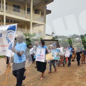 Health Walk at Kumba Baptist Hospital with the D&H clients Prior to WDD