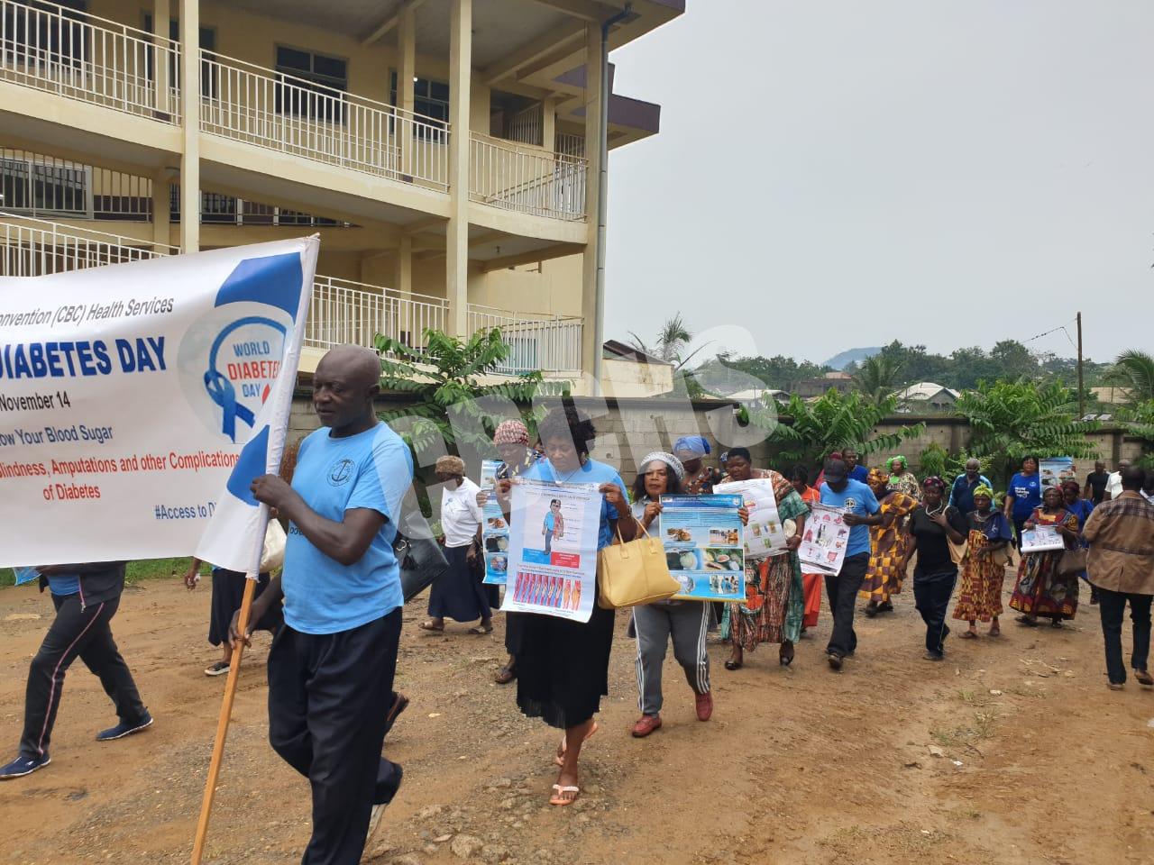 Health Walk at Kumba Baptist Hospital with the D&H clients Prior to WDD