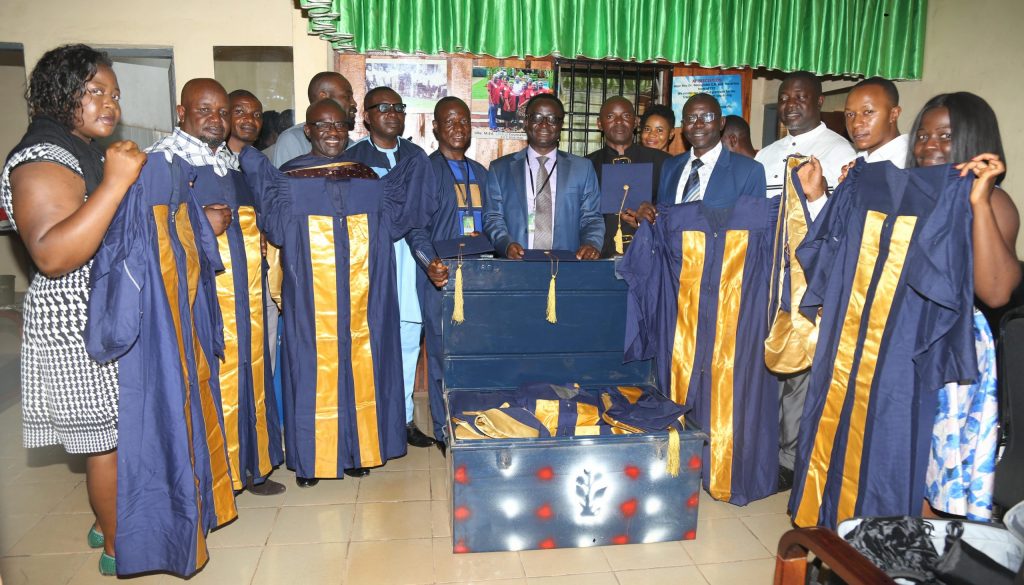 Robes in dispaly by CBCHS Administration and CECPES Staff