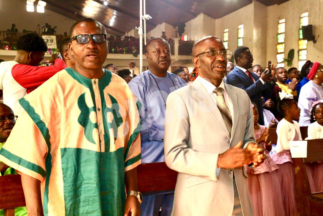 Some leaders L-R Pastor Bambo, Mr. Yengong & Mr. Nji