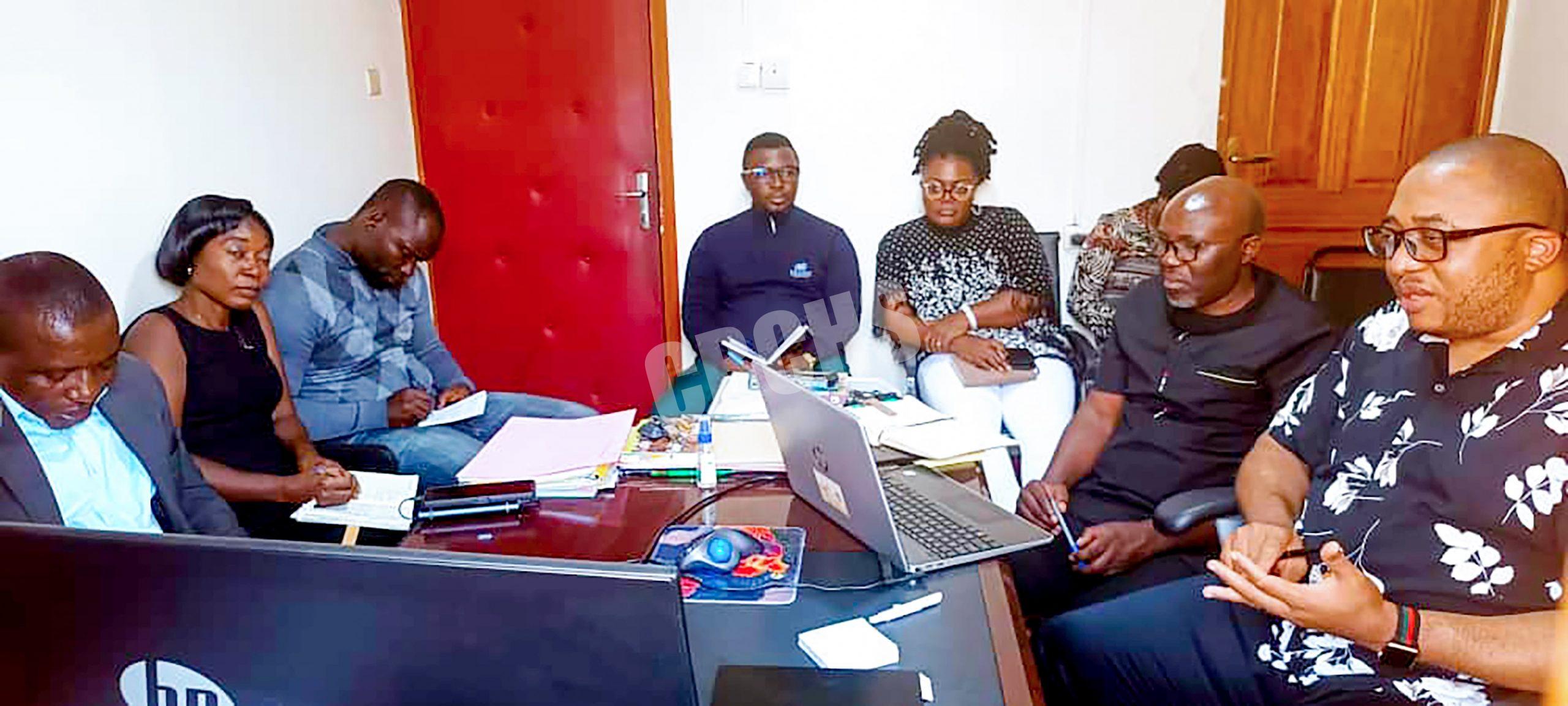 Working session with program staff