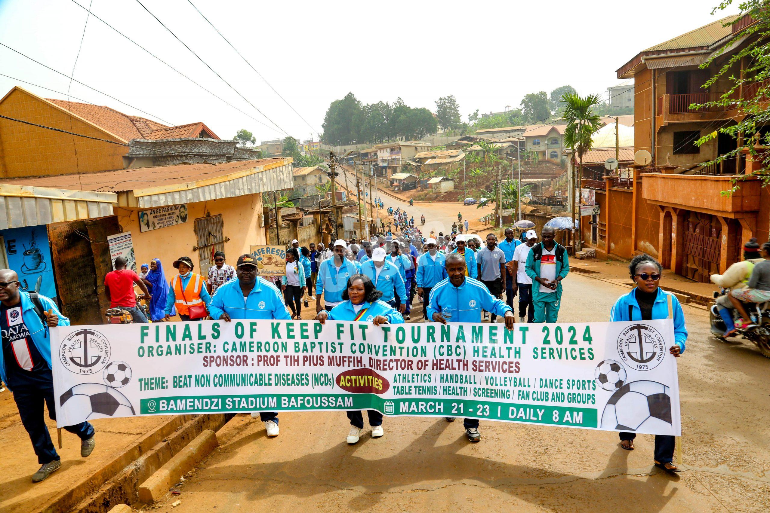 CBC HS Join the Community for a Health Walk to Bamendzi Stadium