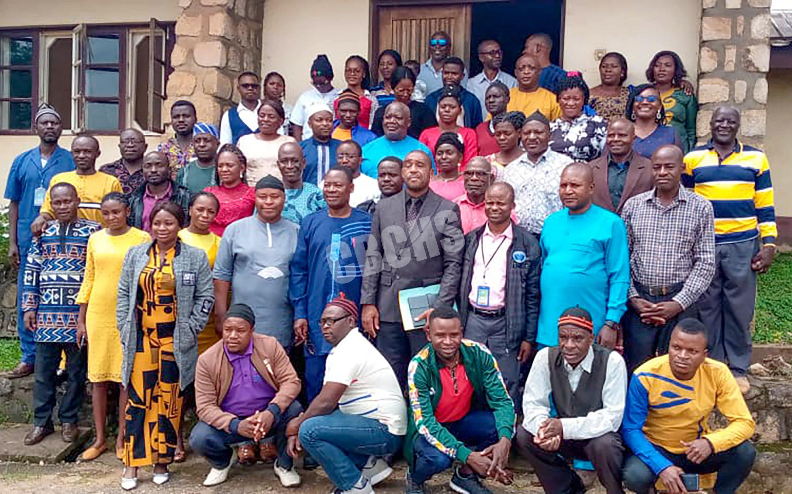 LAP Team pose with Director of CBCHS (file in hand)