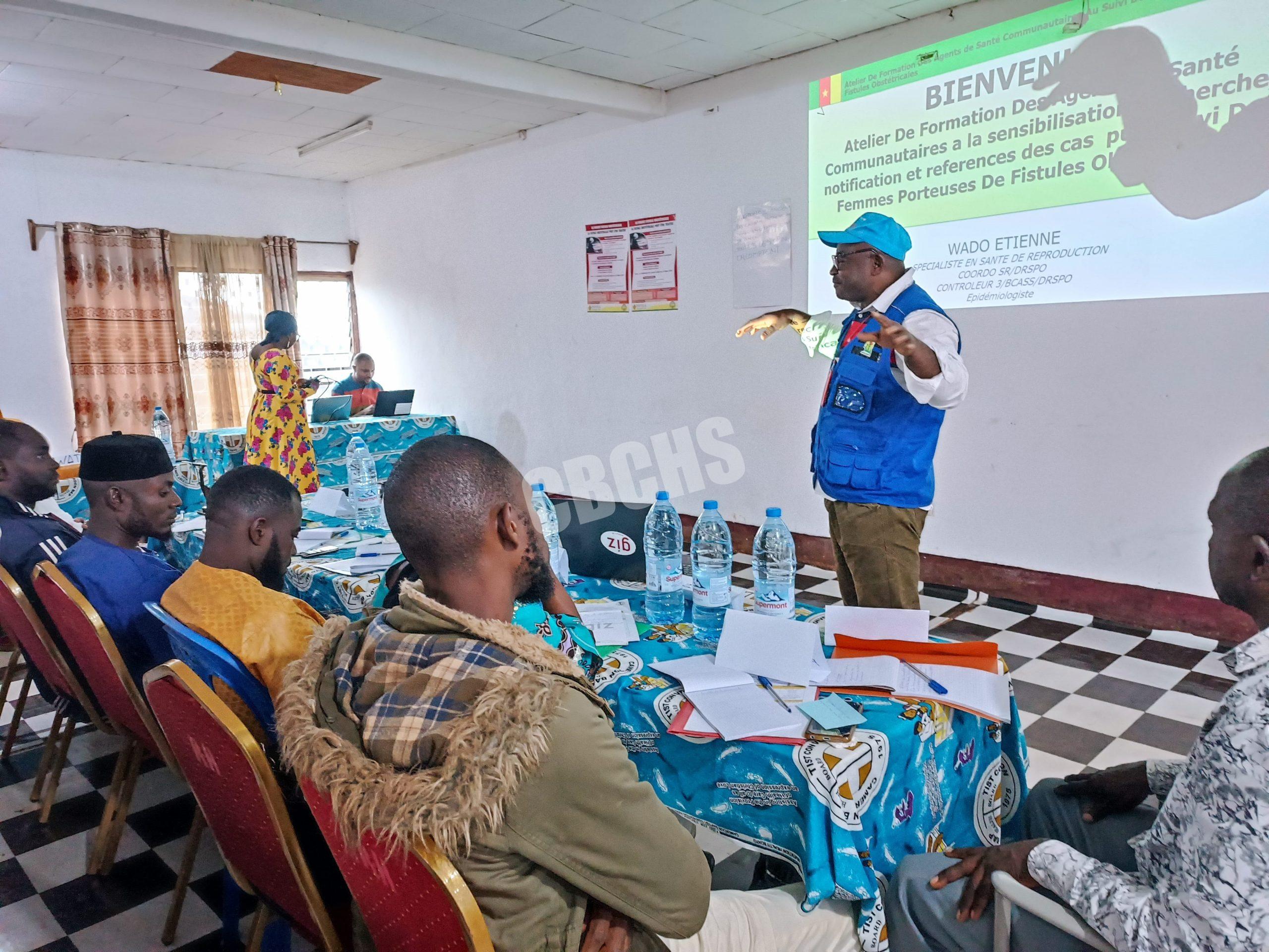 Mr Wado Etienne guiding participants on strategies to identify and raise awareness on Fistula