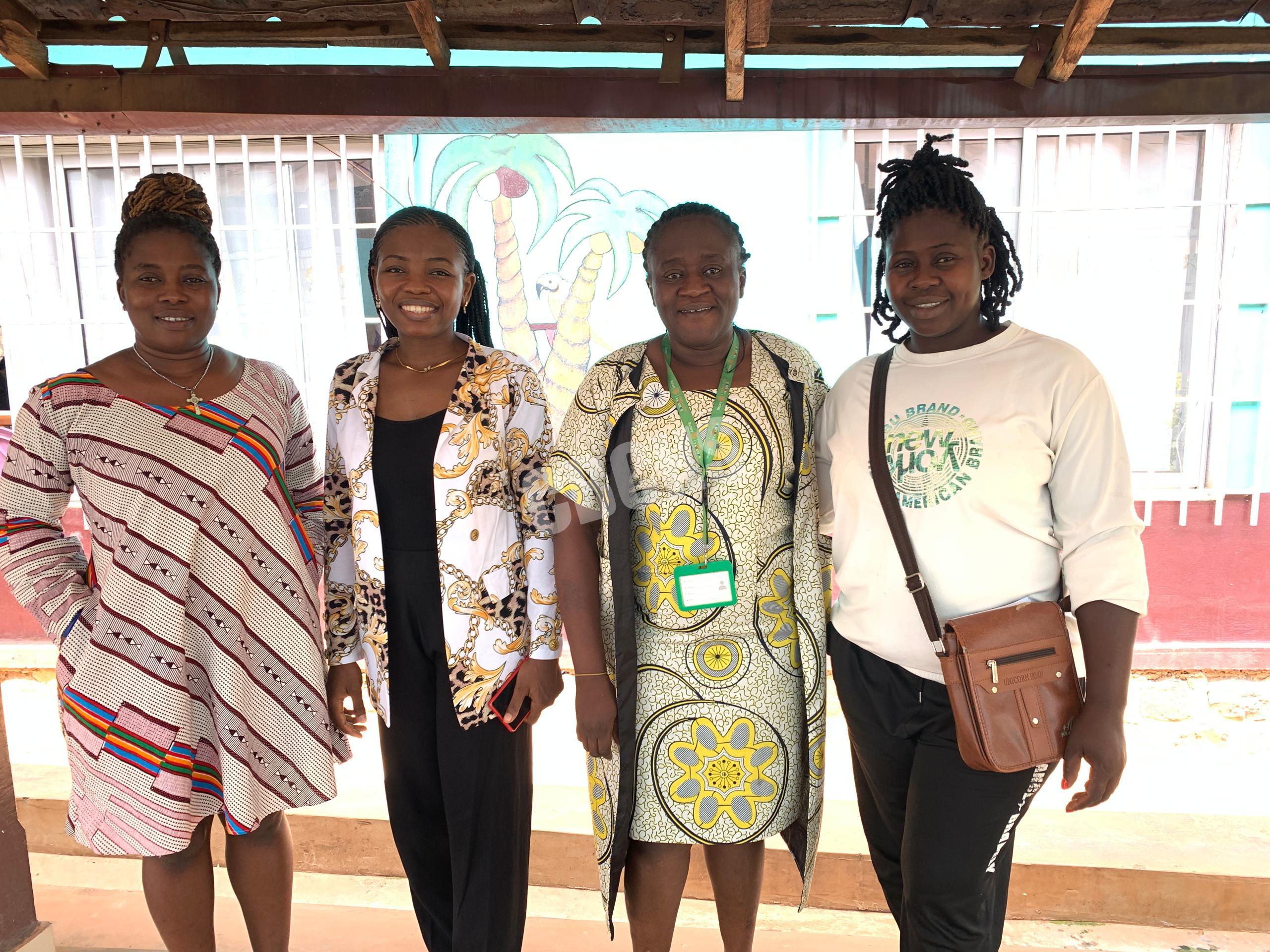 Major Vera Veyee, Dr Sandrine Ngeh, Tita Passy and Ngum Claudette.