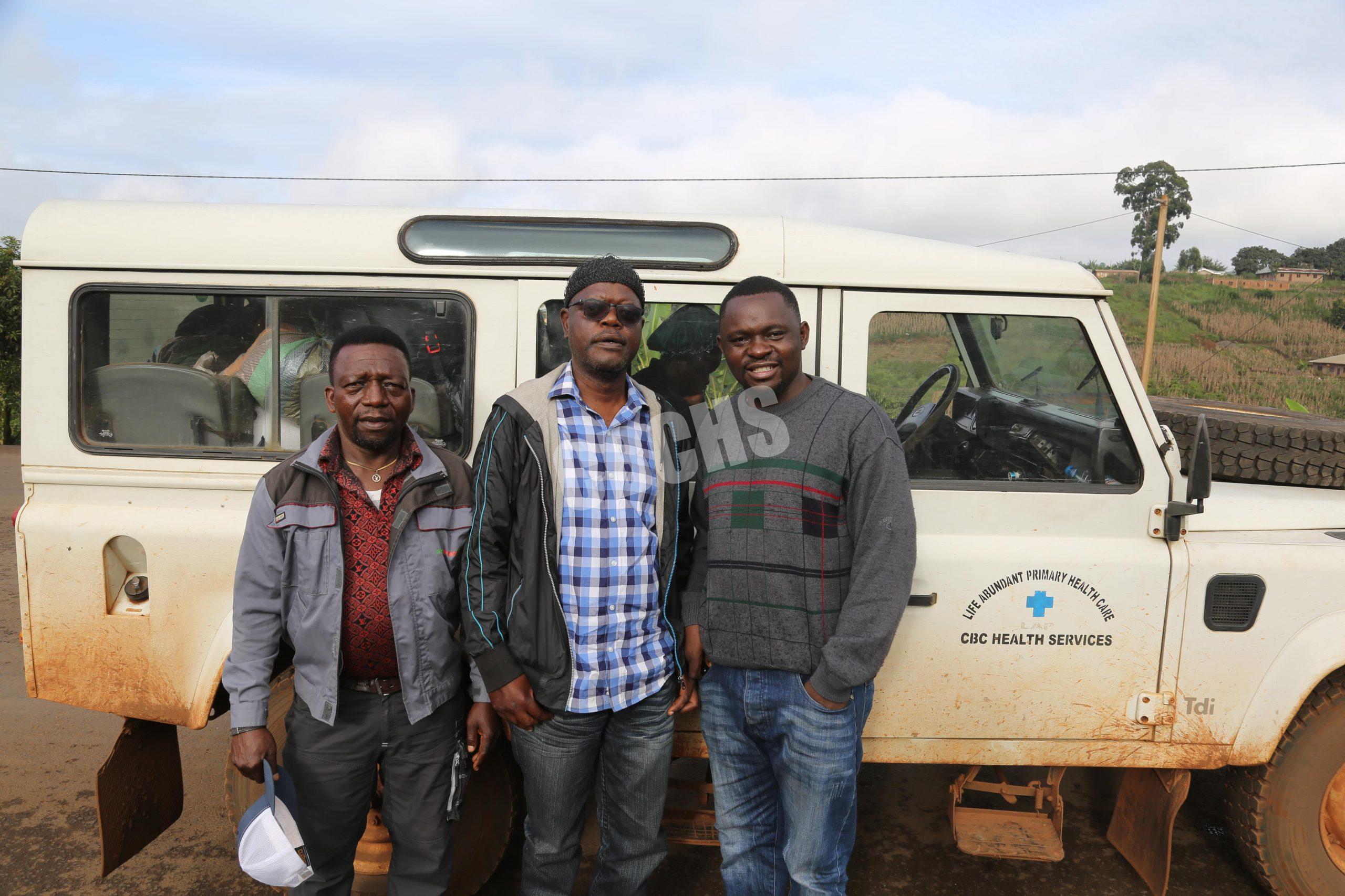 The Communication Unit crack team (L-R) Ngum Victor - Driver, Bonkung Handerson - Editor-In-Chief & Njoka Divine - Web Editor