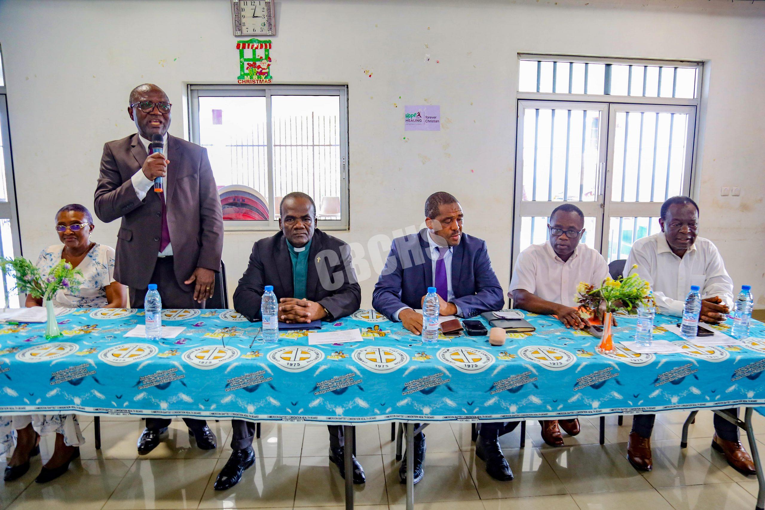 CBC President, Yosibom Mkong John appreciating the lofty initiative