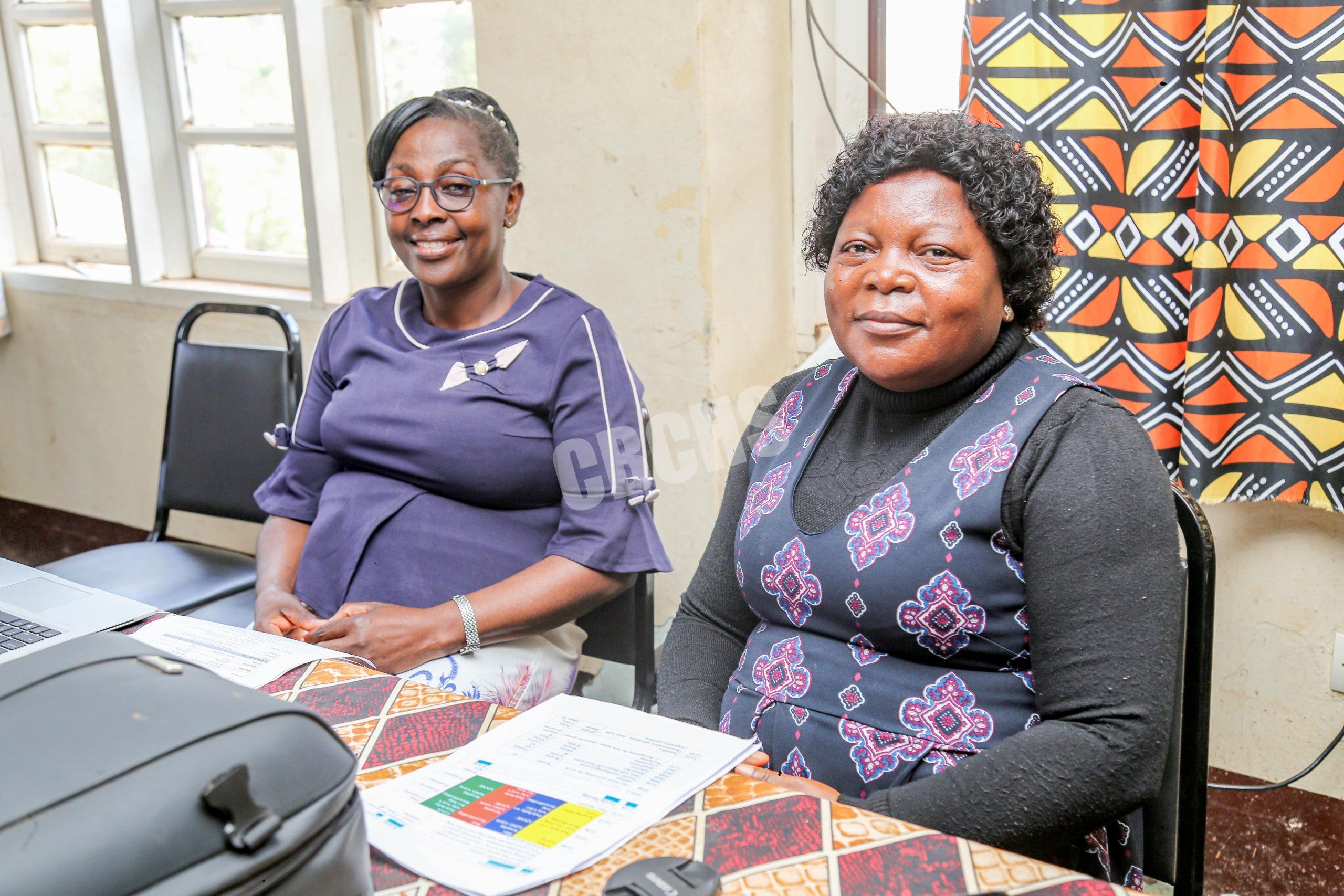 (L-R) Mrs. Kenchi Hope & Mrs. Nze Grace, MCH experts