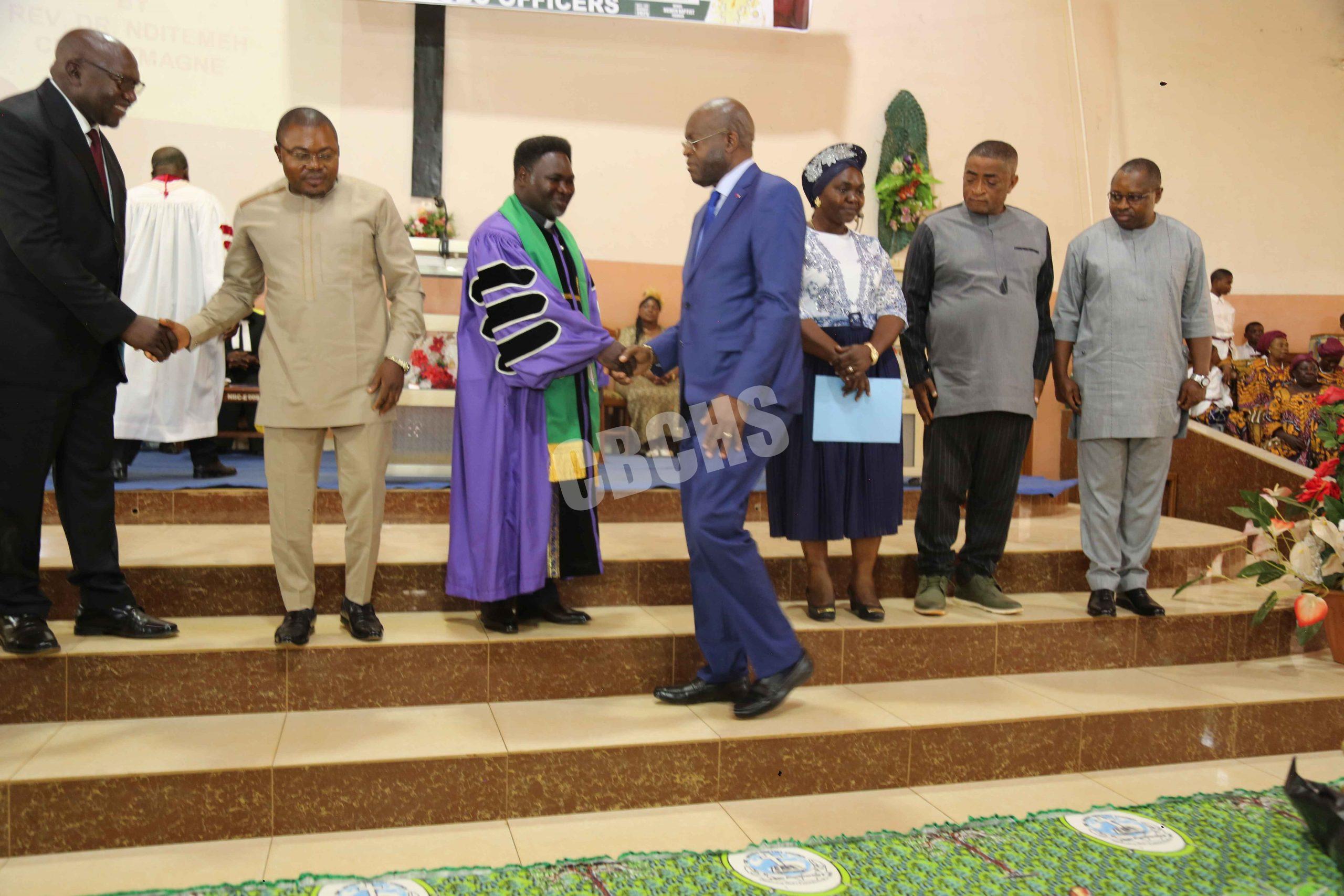 Government Officials congratulating newly installed CBC leaders