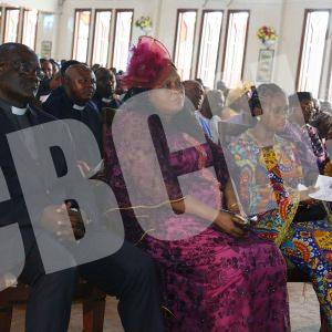 The Nditemeh family listening to the message keenly