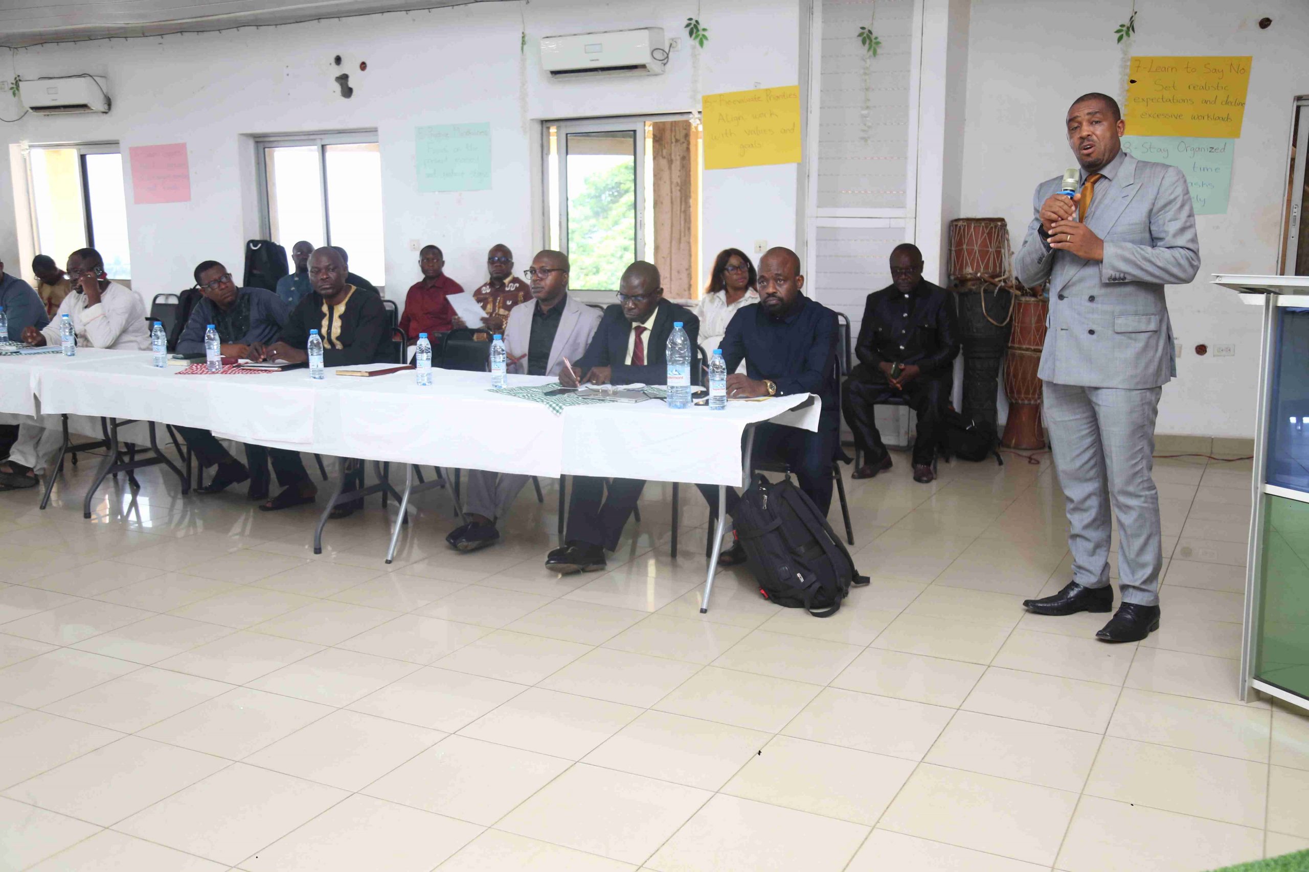 DHS, Mr. Ngum Samuel bringing a note of thanks