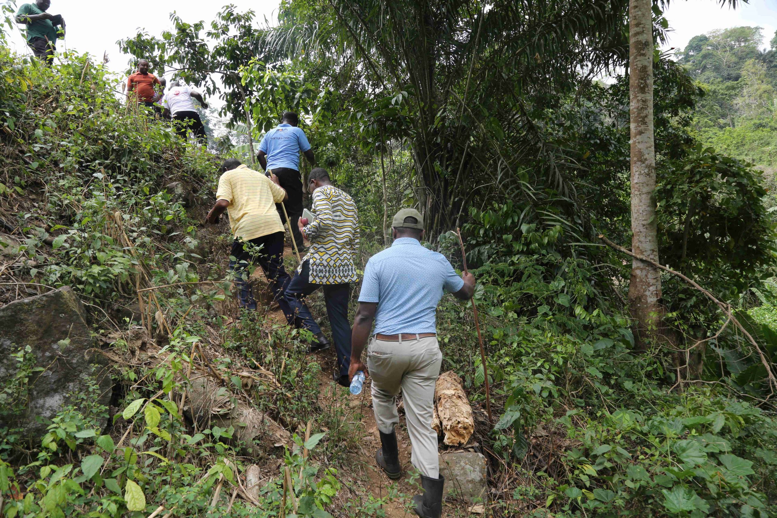 Dr. Gwan-Nulla trailing the inspection team to the very end