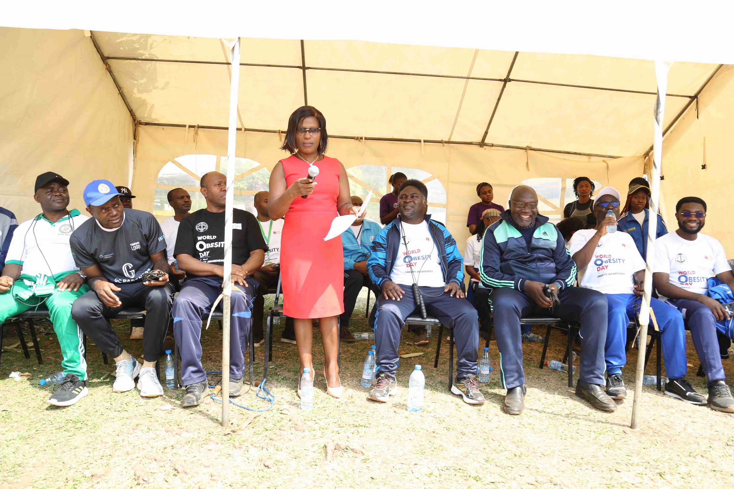 Representative of NW Regional Delegate of Health appreciating the CBCHS' initiative