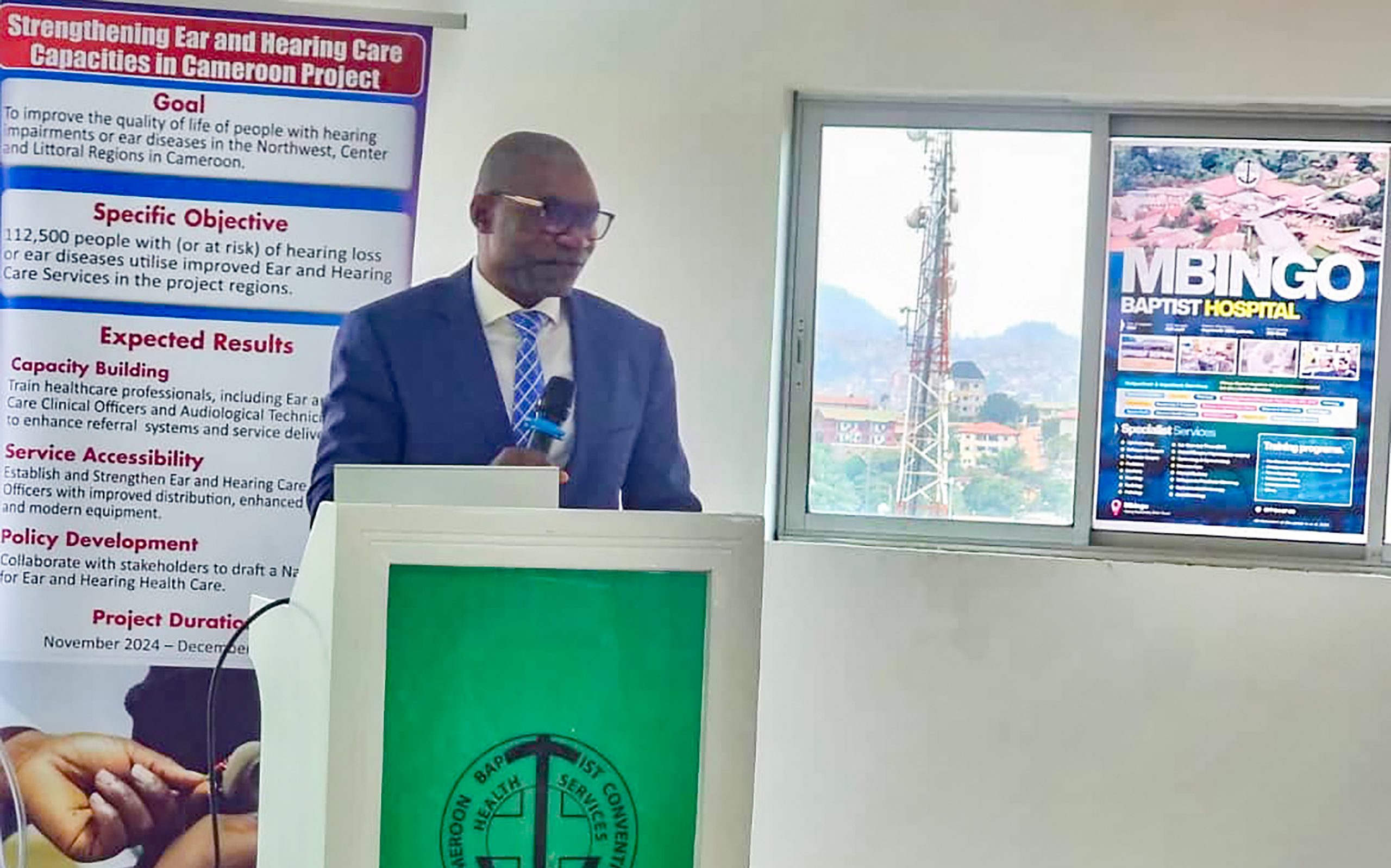 CBM Country Director expressing hope for the future of ear and hearing care in Cameroon