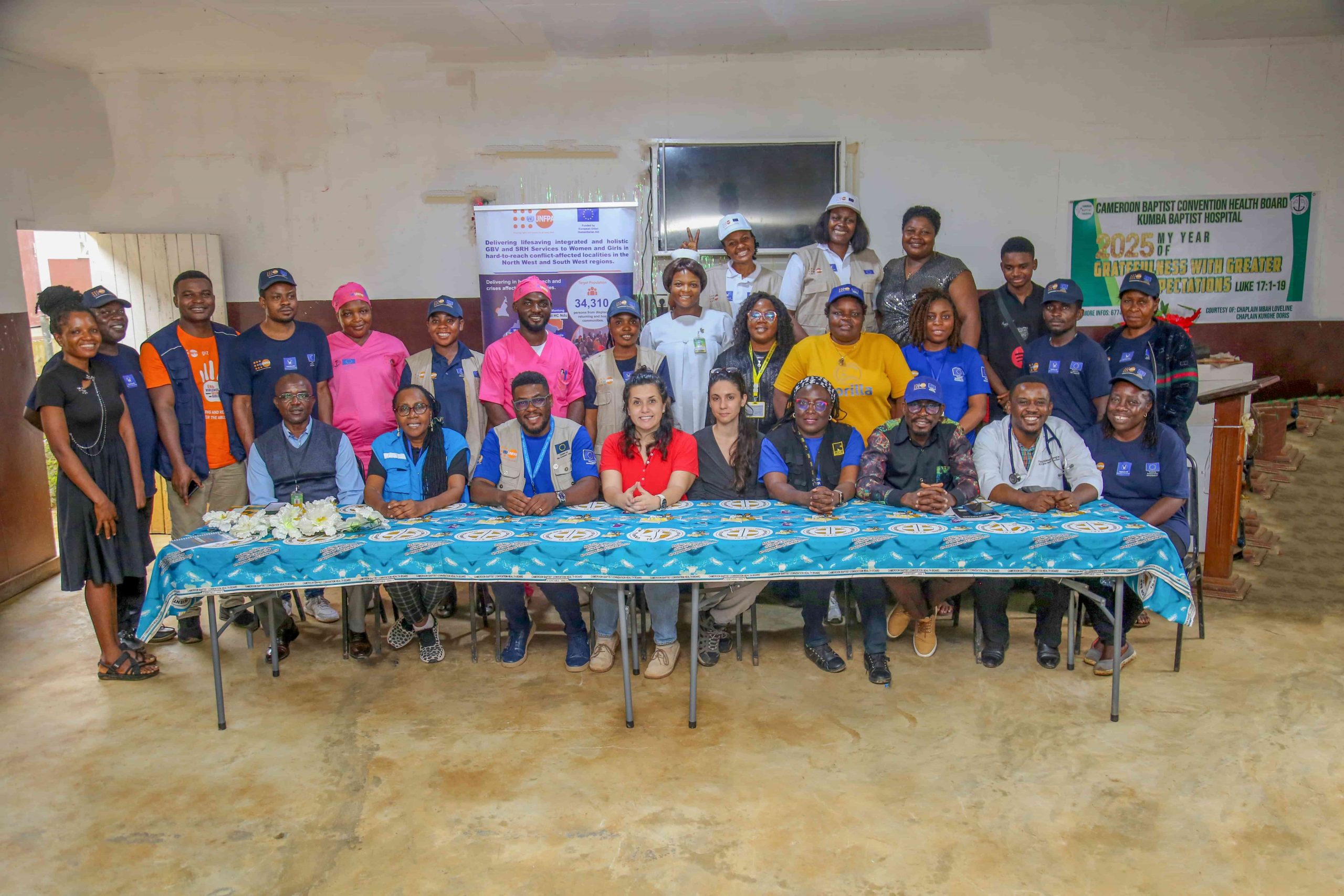 Group picture at kumba Baptist hospital
