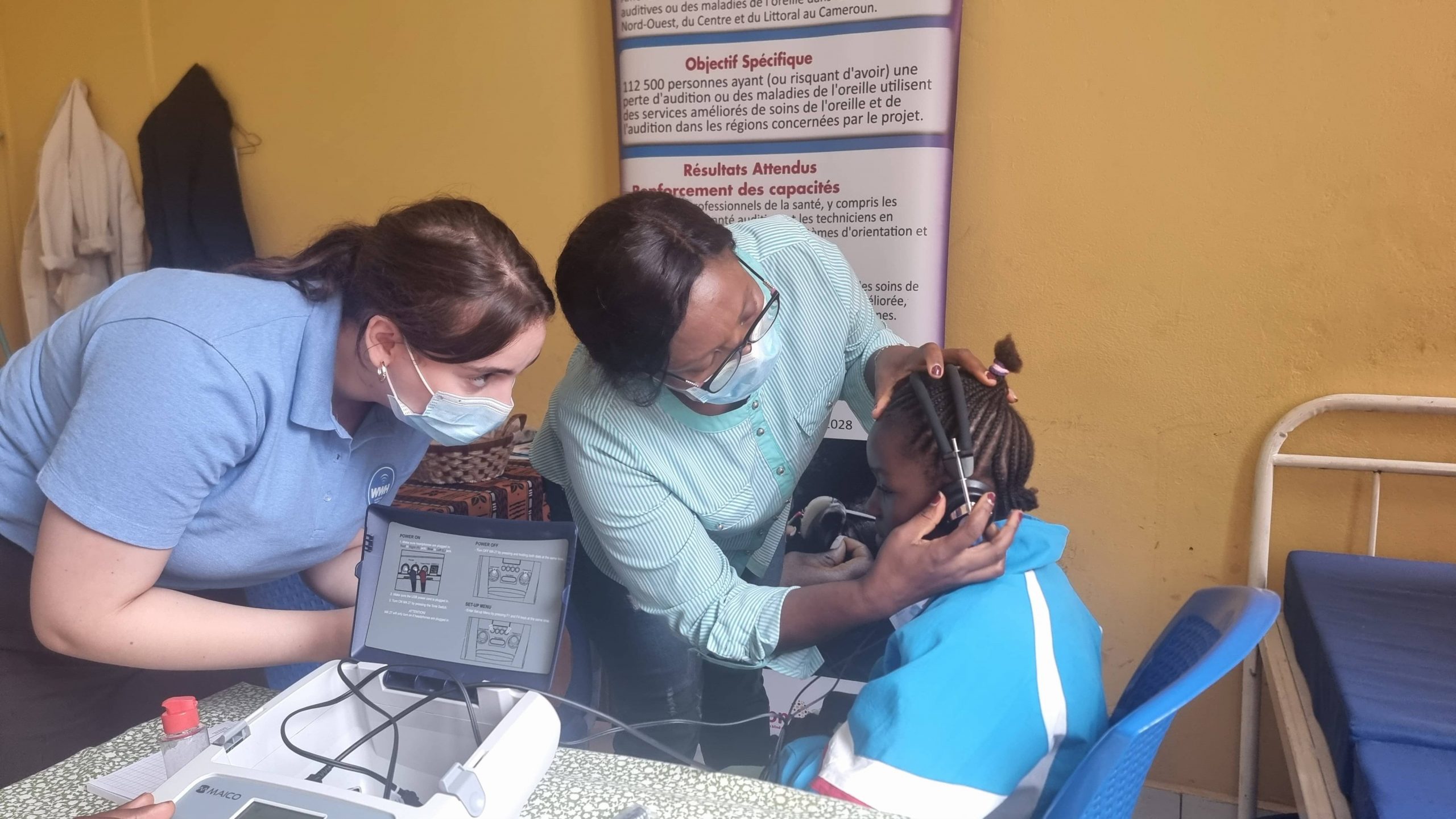 Outreach screeing for children at the Central Hospital Yaounde