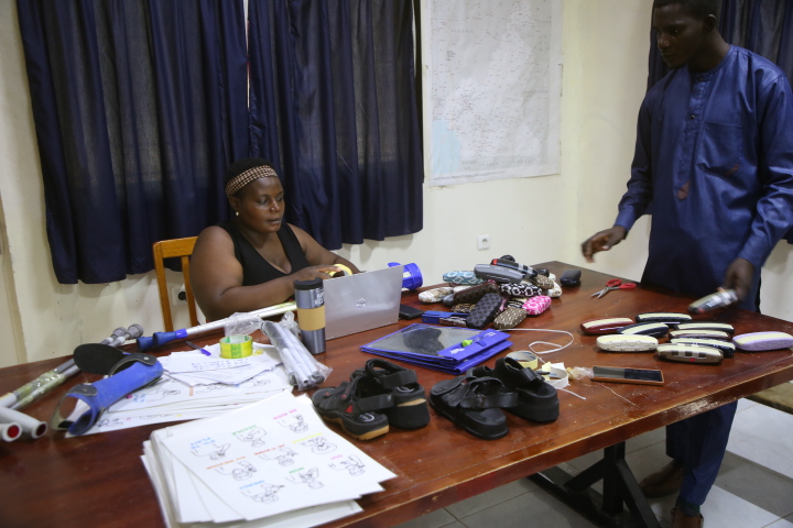 Display of Assistive devices for distribution