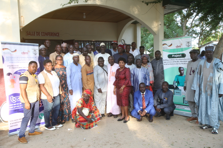 Participants pose in favour of inclusive education