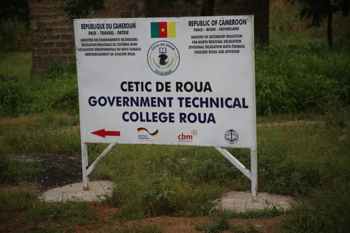 Sign board in the main entrance to Government Technical College Tokombere Group 2