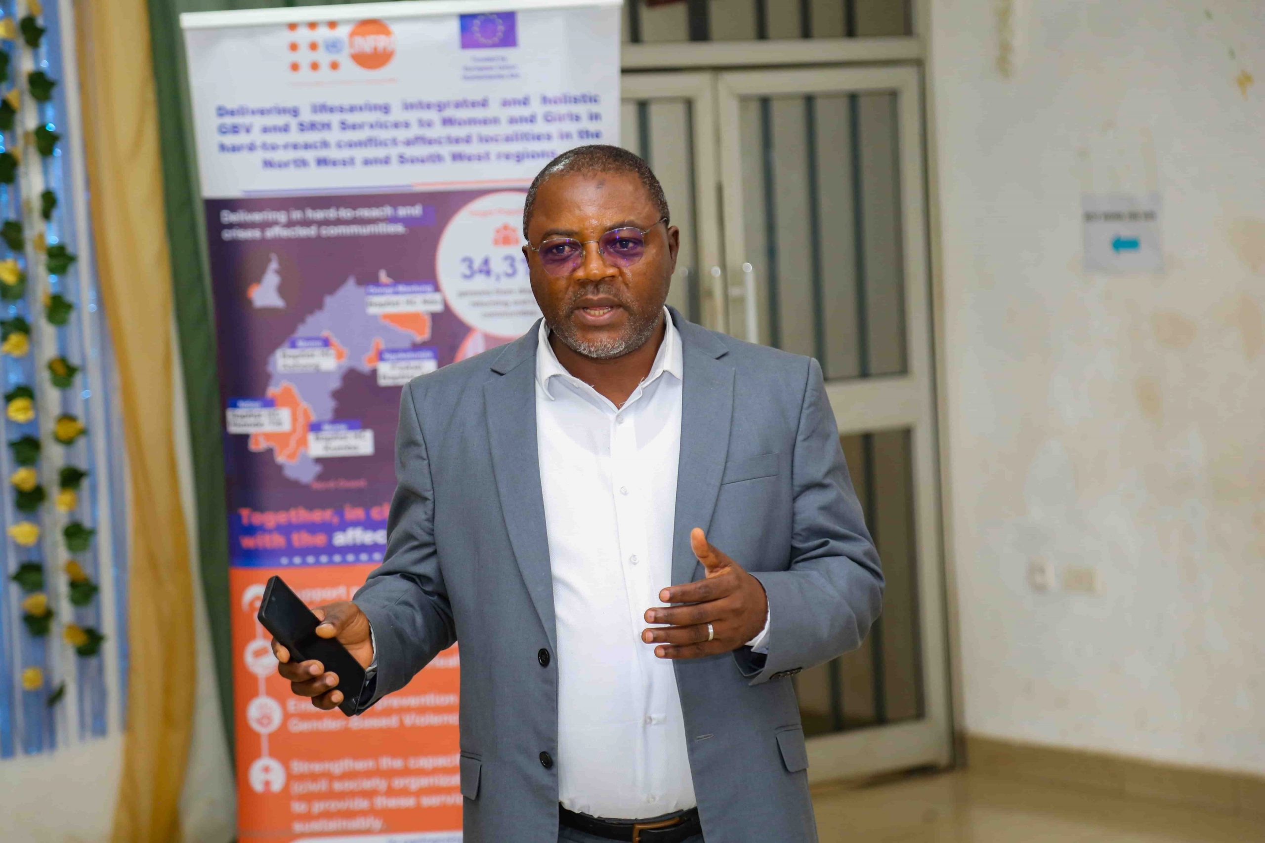 The Administrator of BHM Mr, Tossam Ephraim welcome participants