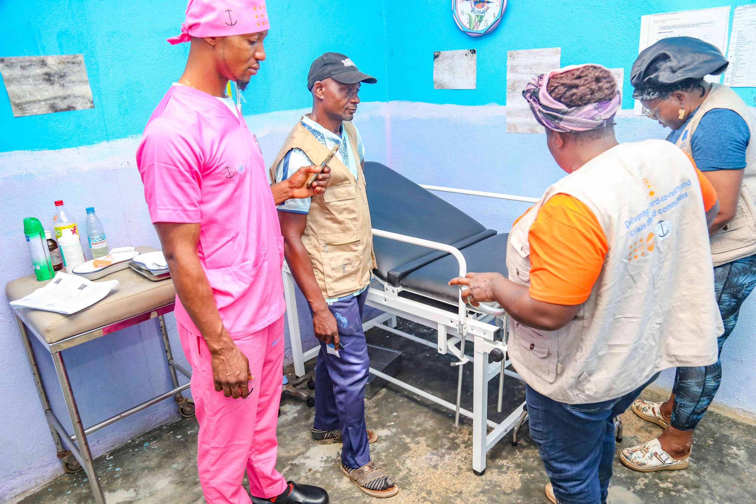 The project Coordinator accessing the maternity at Njungo District health center