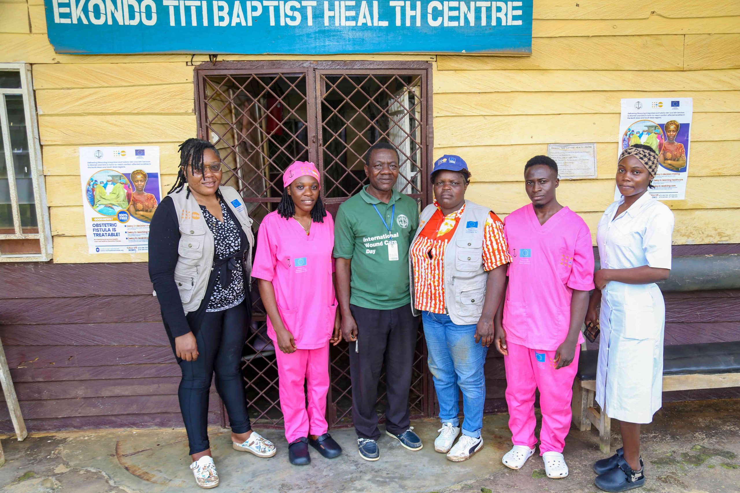 With the COC of the Ekondo Titi Baptist health center