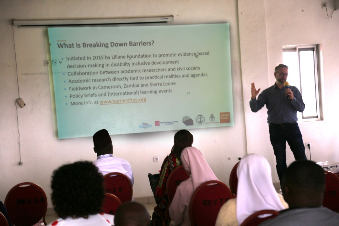 LF lead presenting the Breaking down barriers initiative