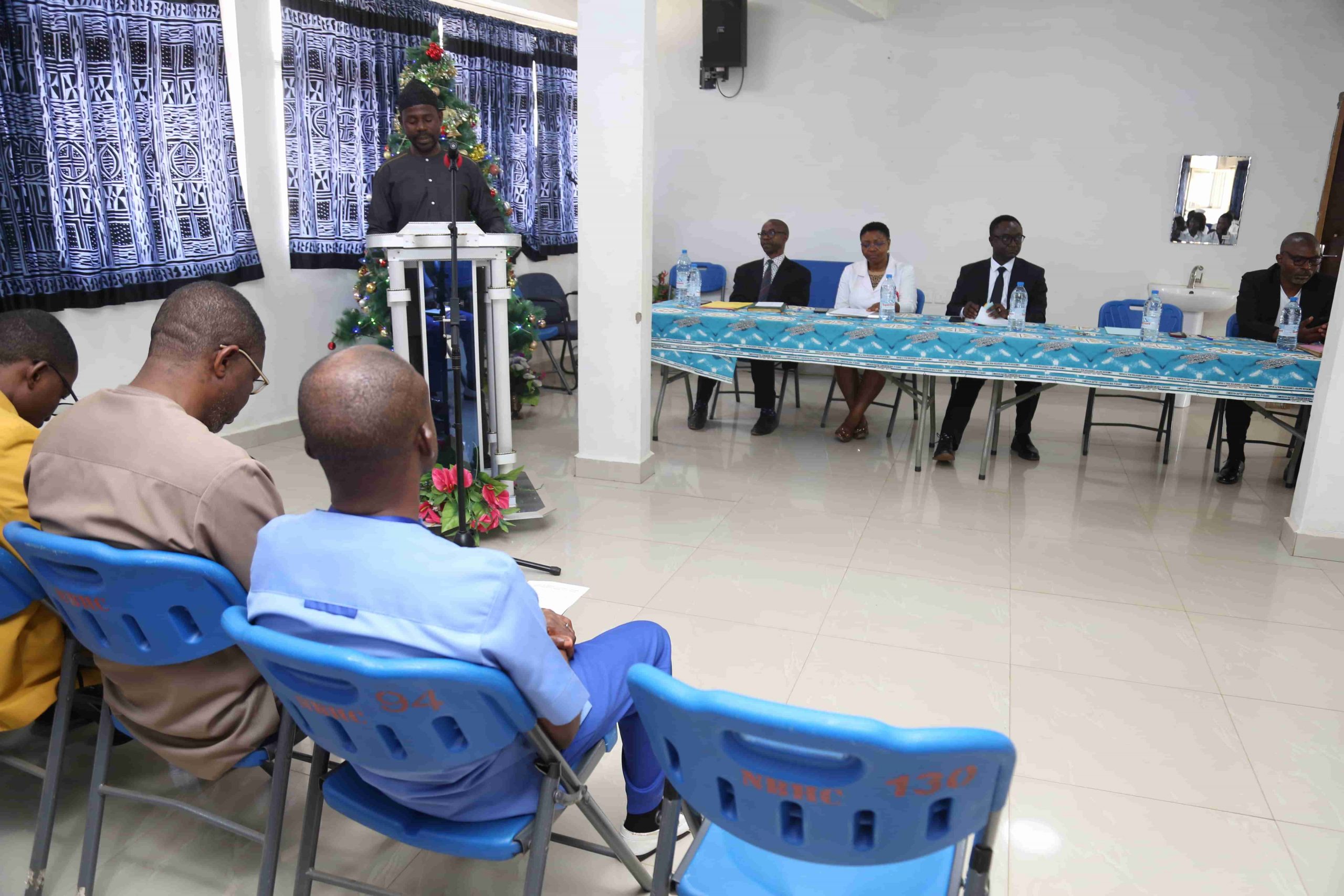 Representive of the Director of Nkambe Regional Hospital Annex hailing the Screeners' Course