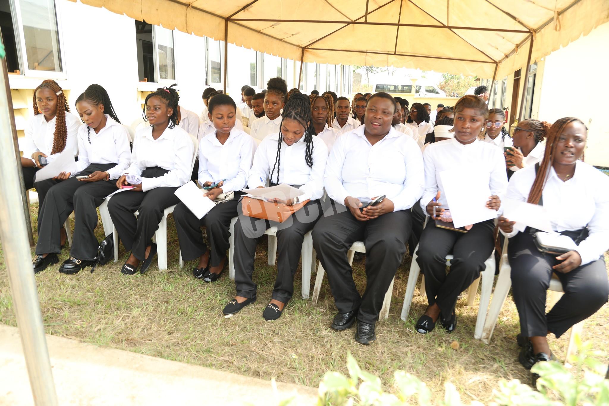 Fres students waiting to take the Maticulation Oath