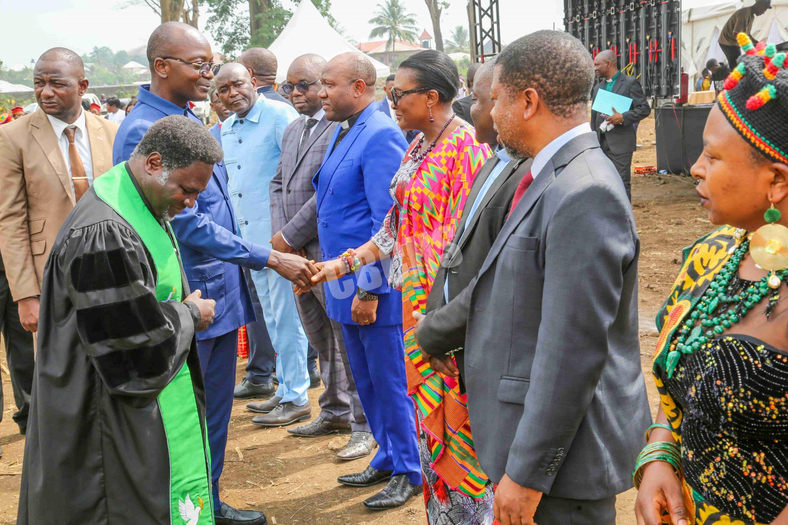 Representative of SW Governor being received at the ceremonial ground