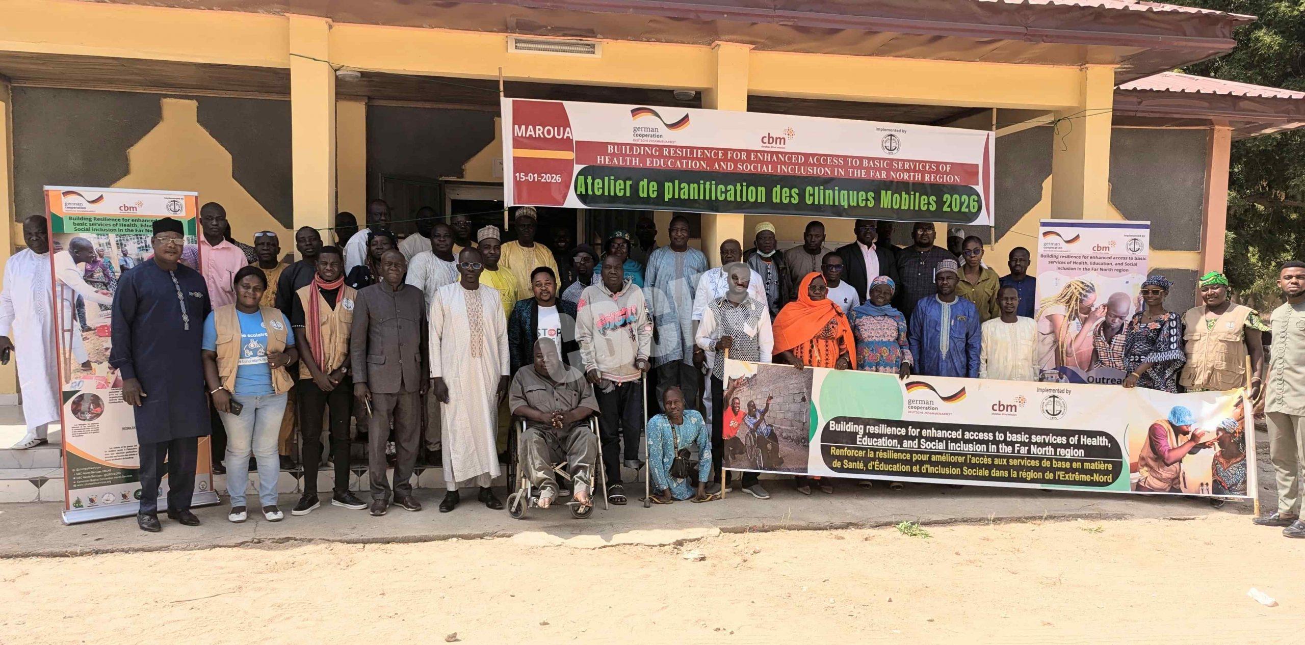 Stakeholders pose to immortalize planning meeting