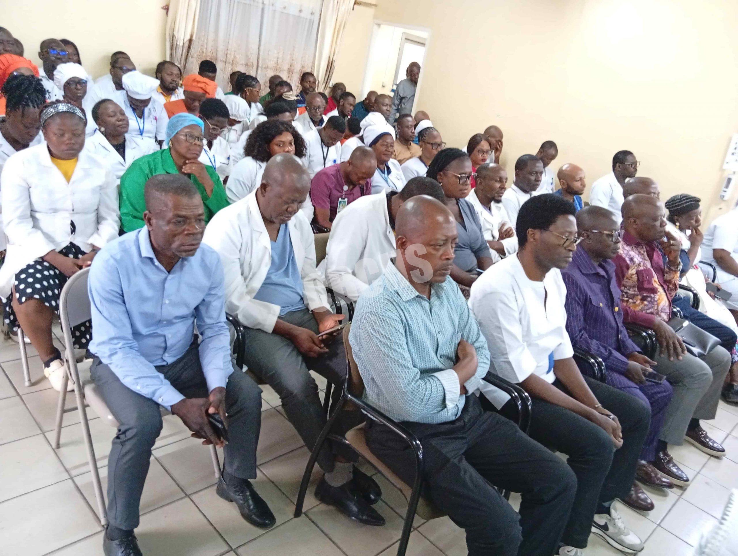 Cross section of staff