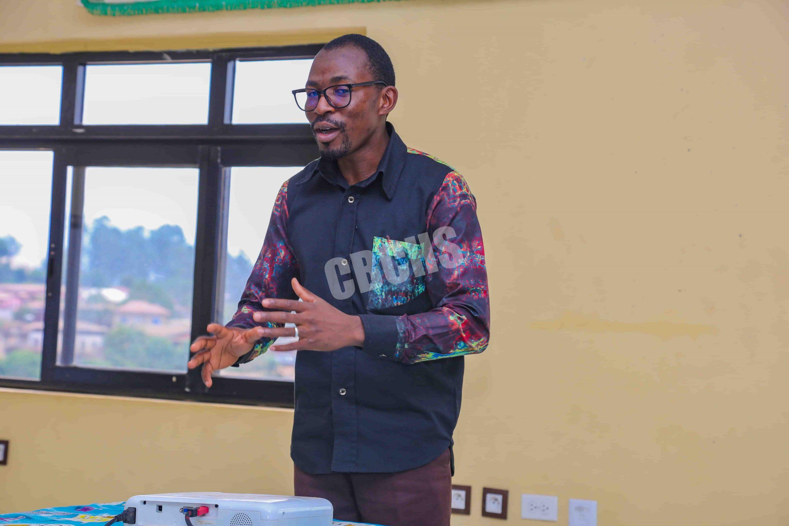 Mr Achataseh Godwill, Executive Officer for Operations and Development giving closing remarks on behalf of the DHS