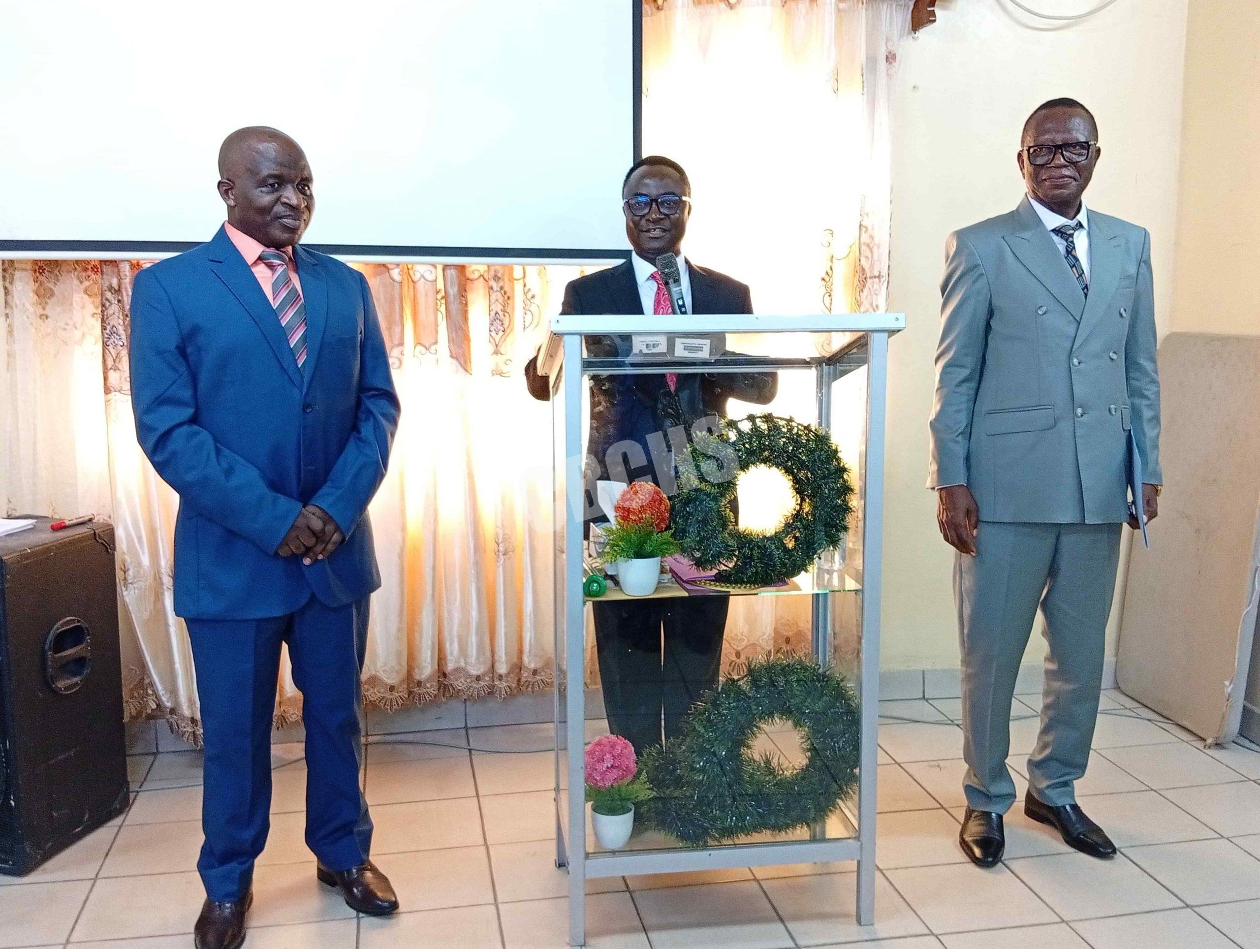 Mr. Warri Denis, DDAF presiding at the change of leadership in MBHD