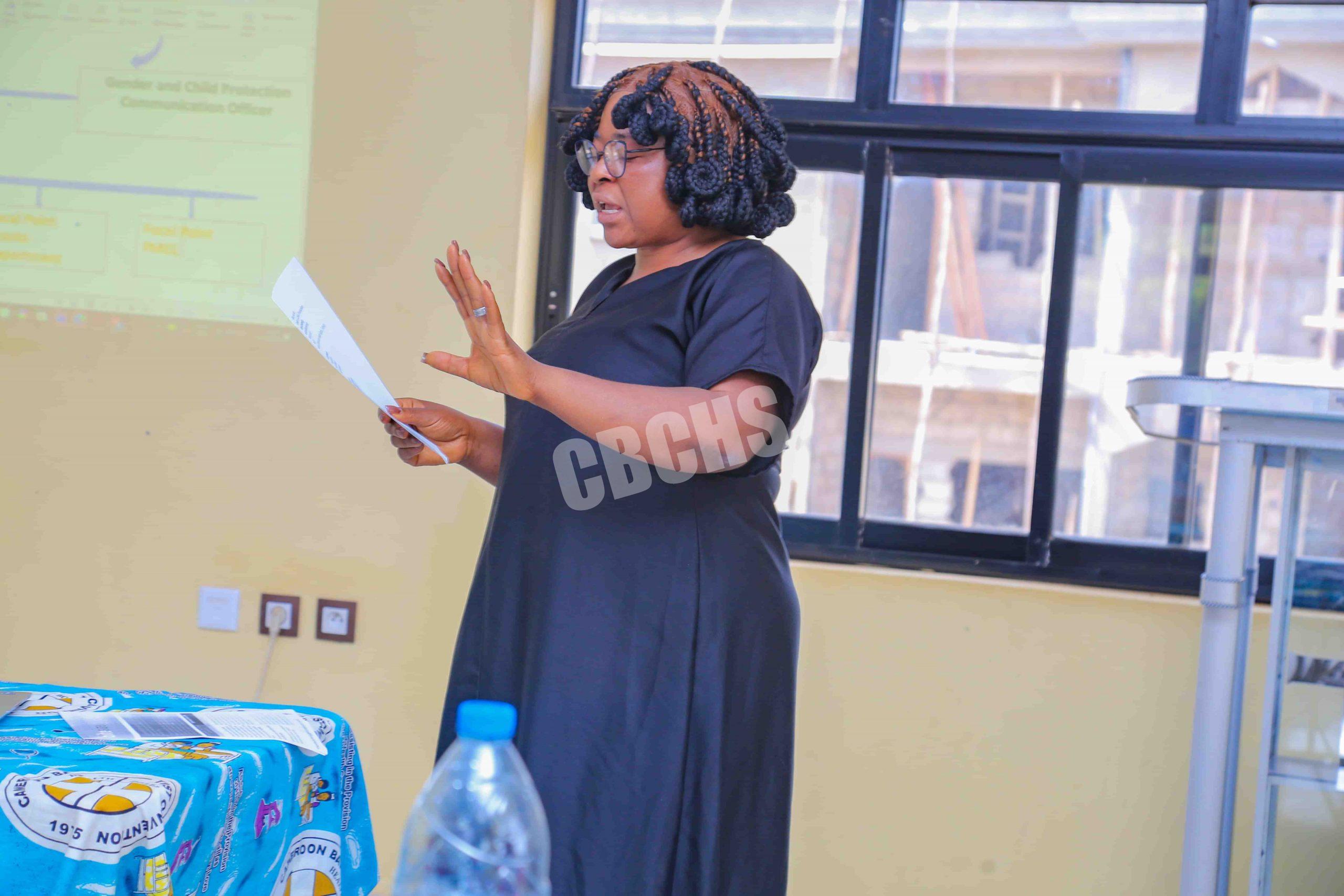 Mrs. Boyo Maurine, Gender and Child Protection Communication Officer