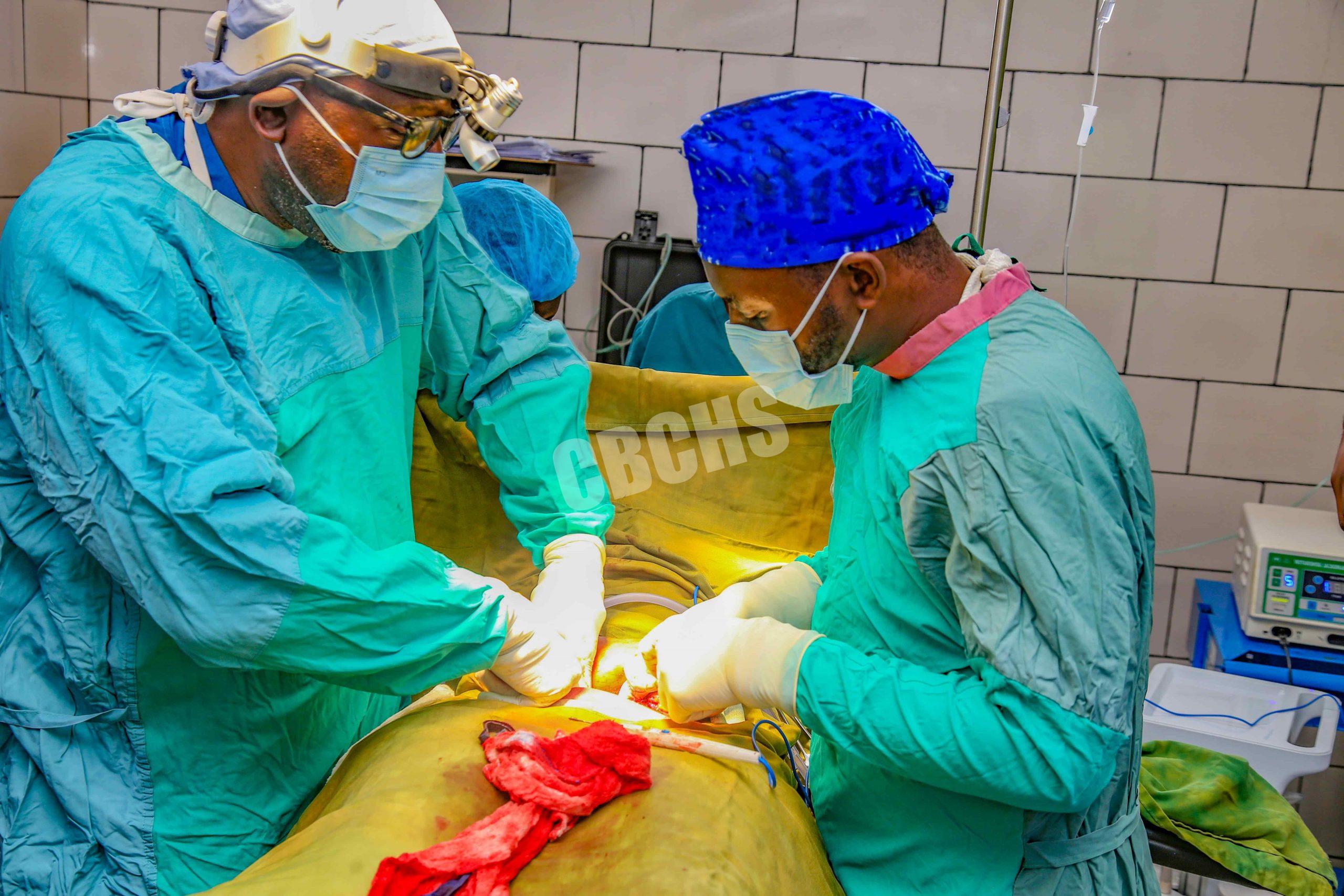 A tense fistula repair session in theatre
