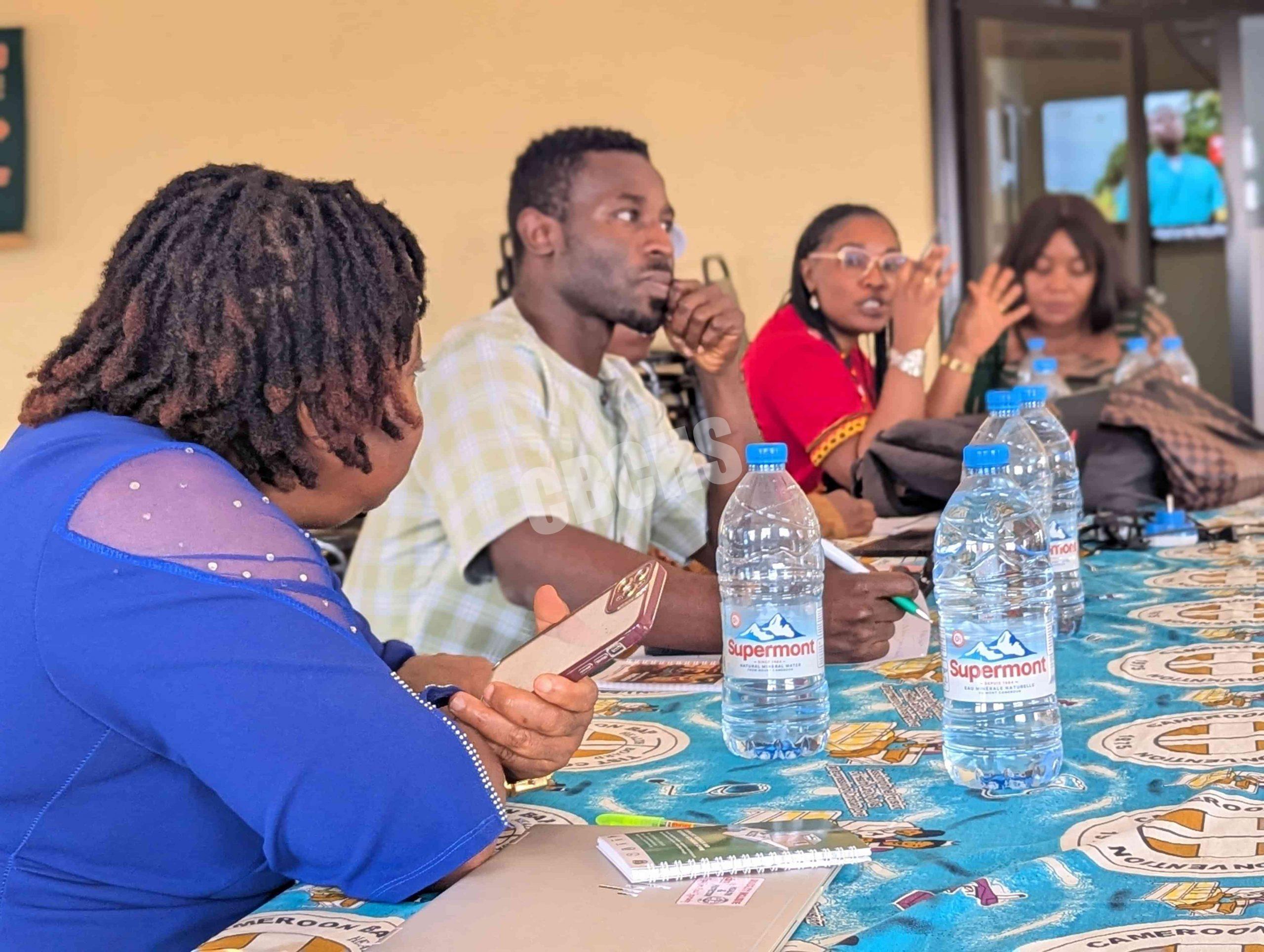 CBM Country Officer for LEAVE NO ONE BEHIND Project (in red) making an input