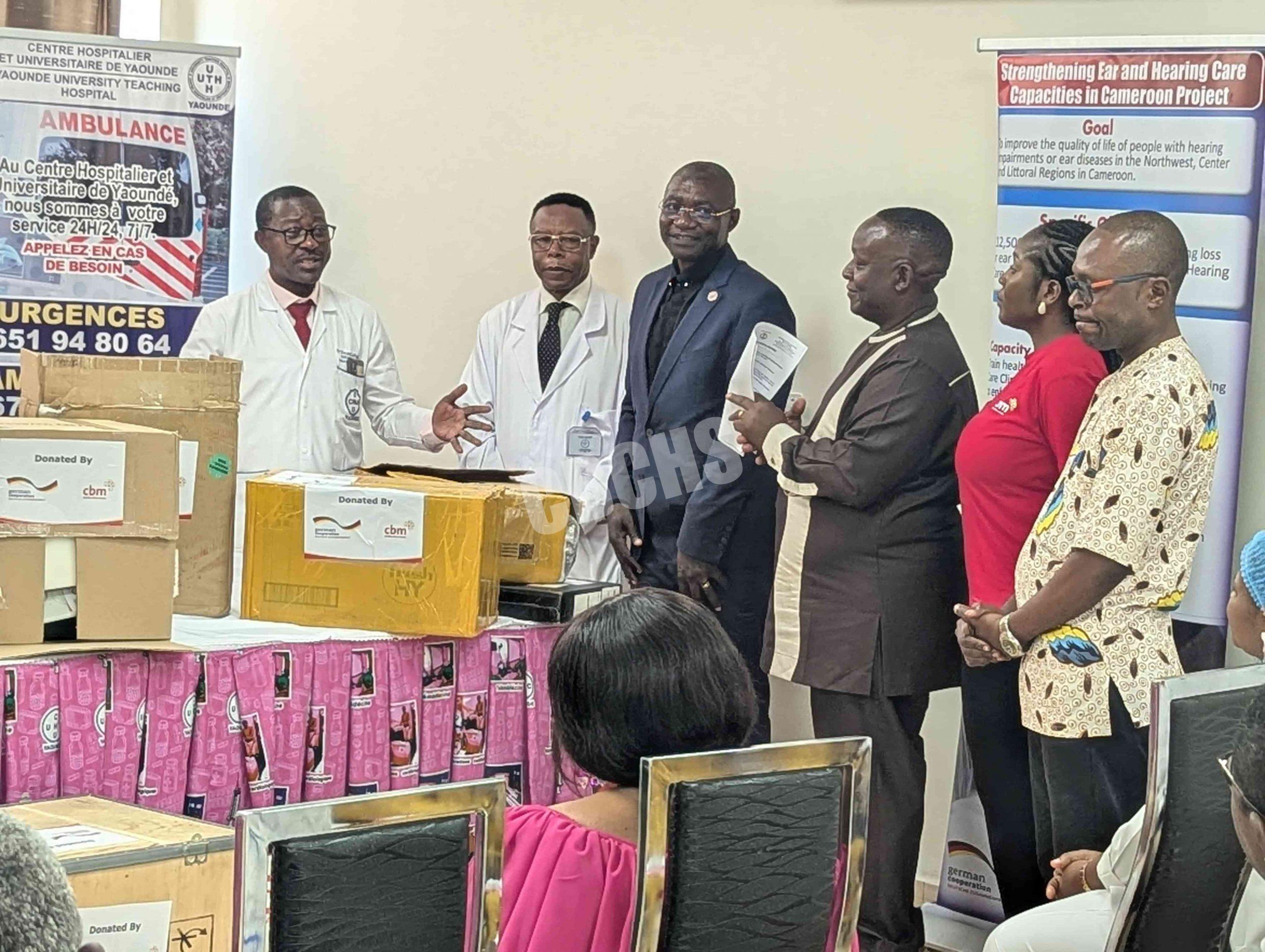 CHU Director expressing gratitude for the equipment